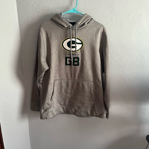 Green Bay Packers Gray Hoodie - Picture 1 of 5
